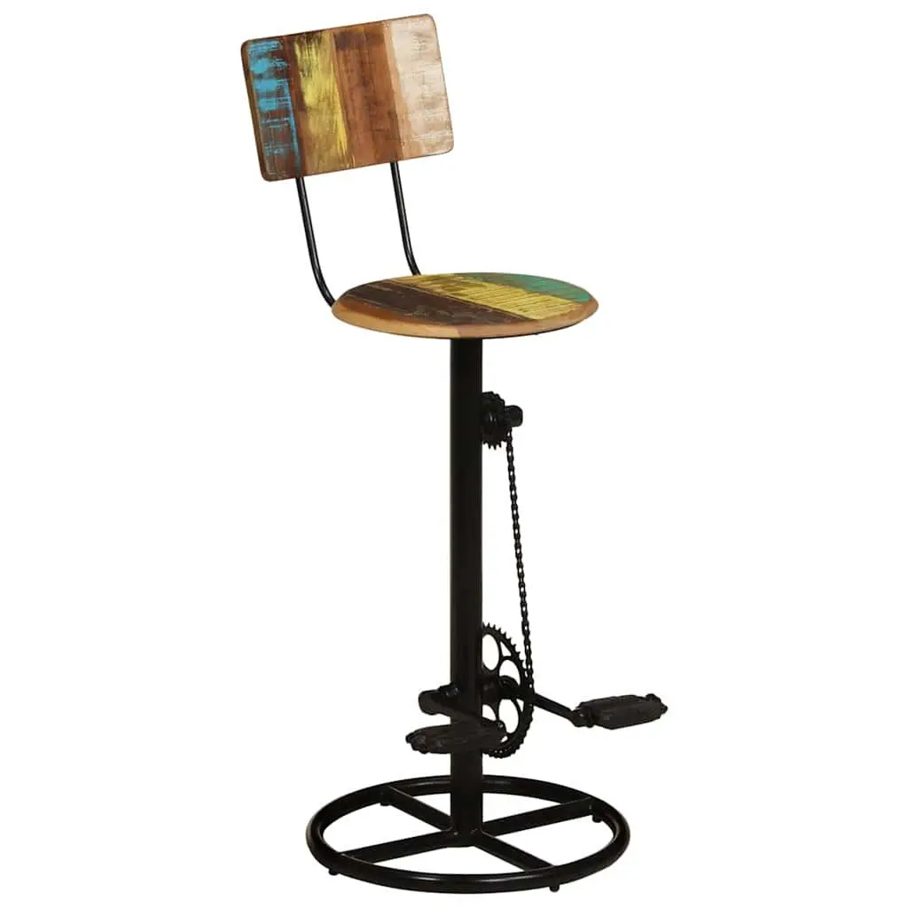Solid Wood Bar Stools (2 pcs)