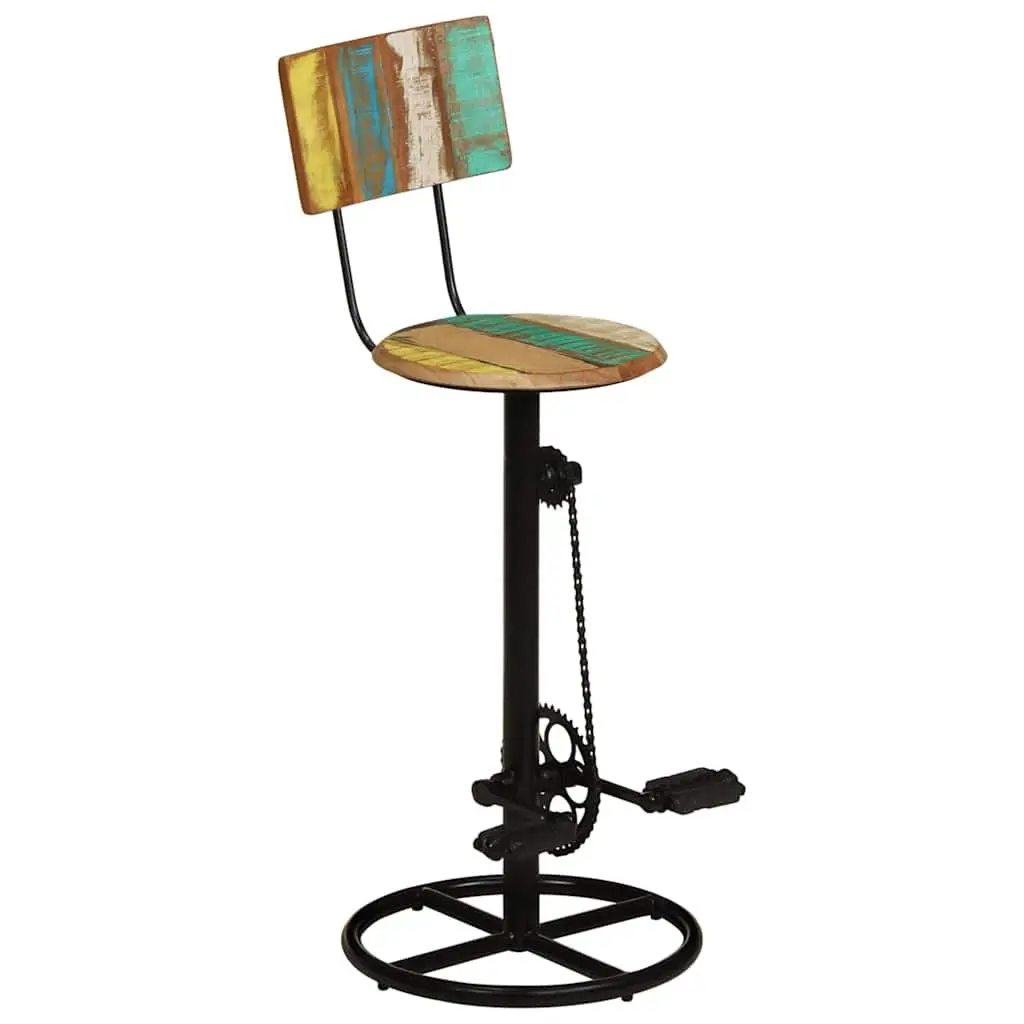 Solid Wood Bar Stools (2 pcs)