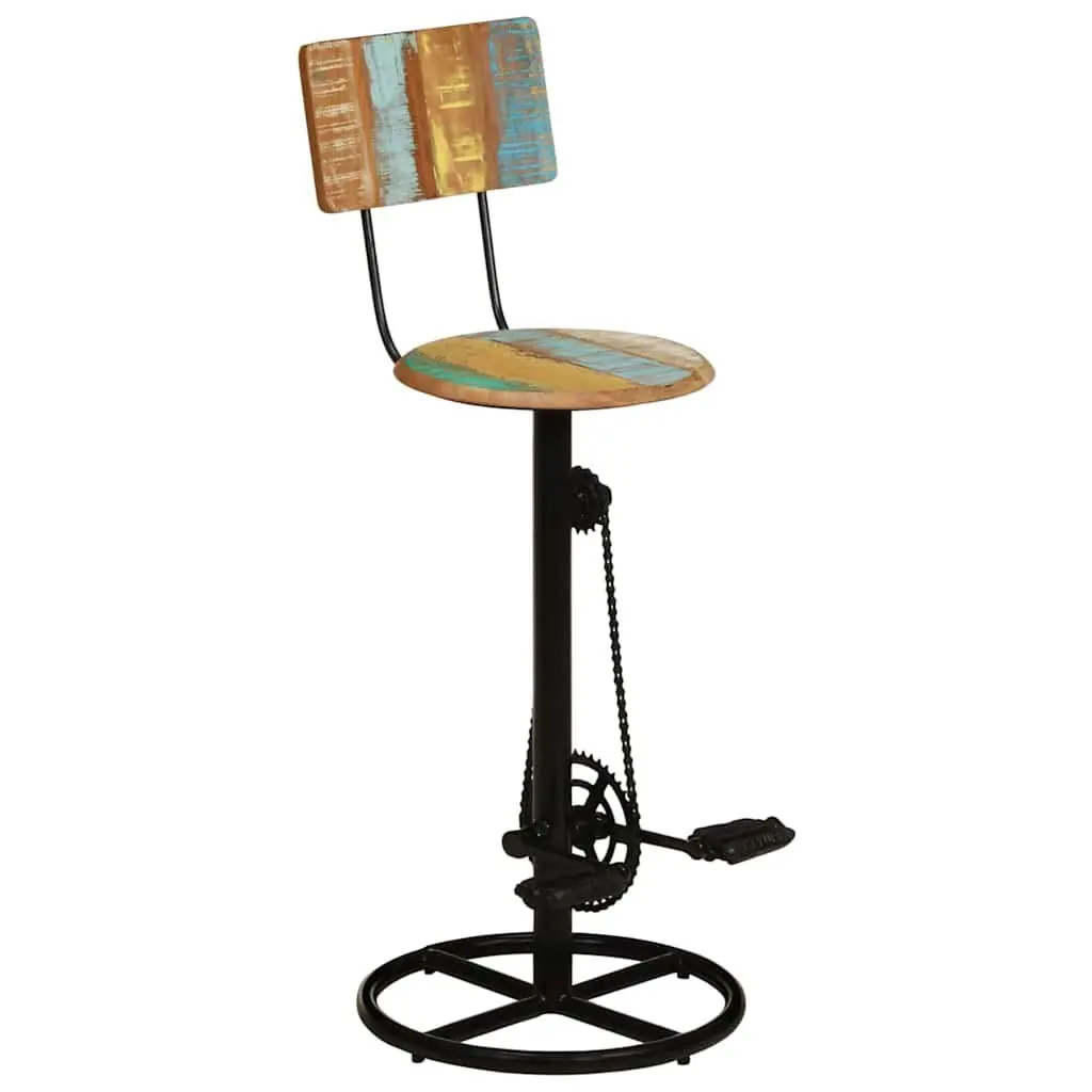 Solid Wood Bar Stools (2 pcs)