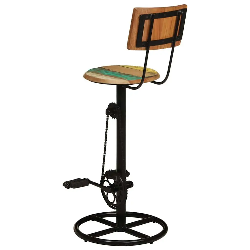 Solid Wood Bar Stools (2 pcs)