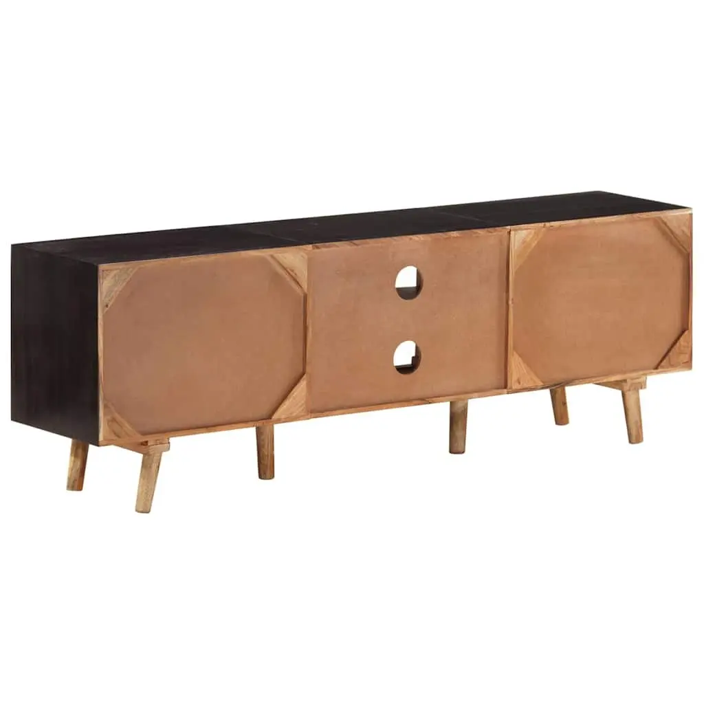 TV Cabinet Living Room Bedroom 140x30x46 cm Rough Mango Wood Acacia