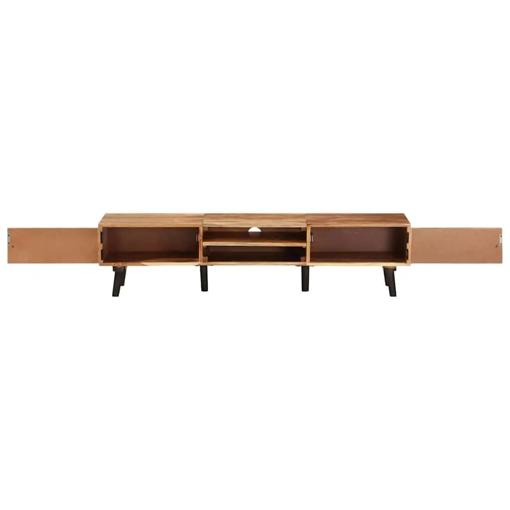 TV Cabinet Living Room 145x35x35 cm Solid Wood Acacia Brown Storage Furniture