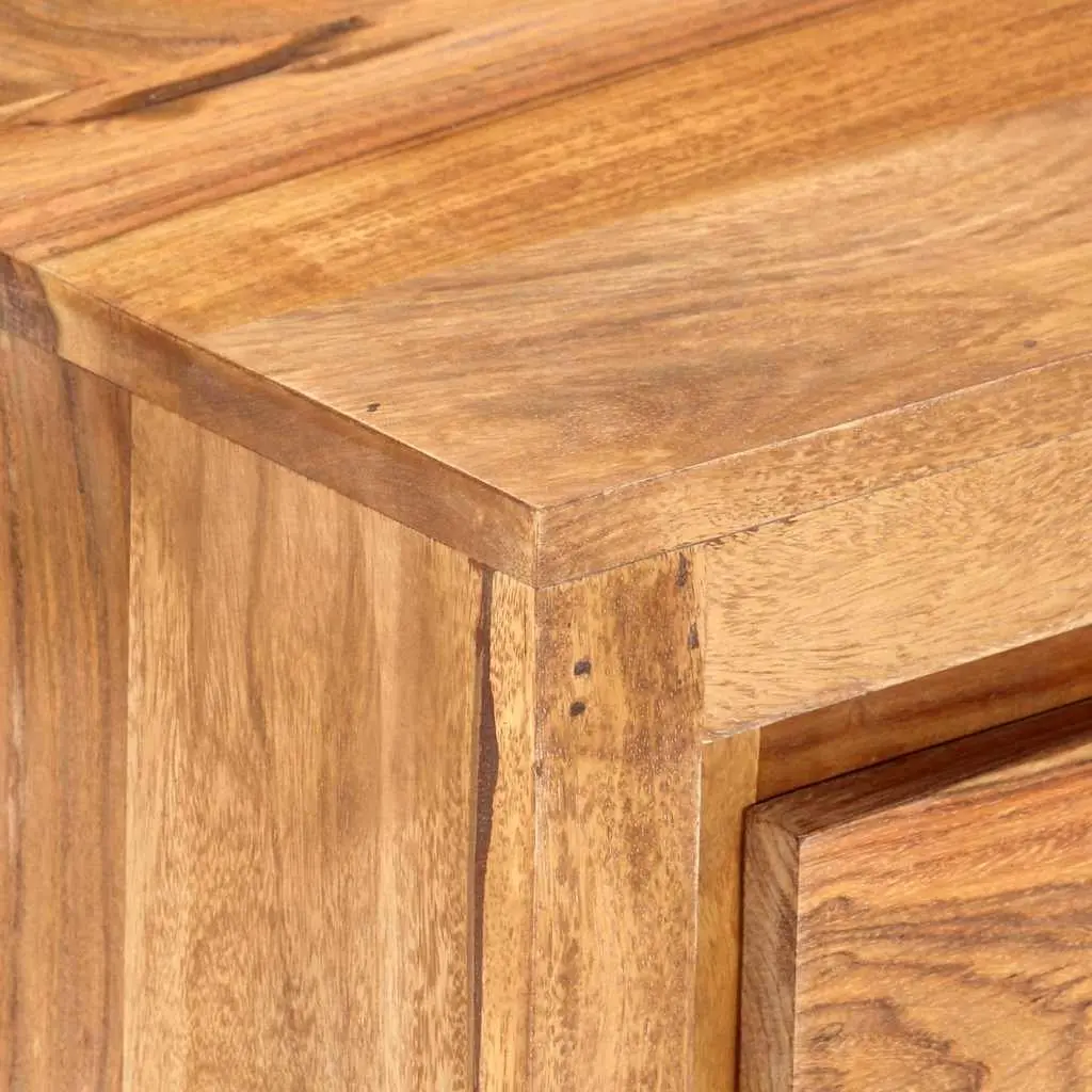 Drawer Cabinet Bedroom Living Room Hallway 60x33x75 cm Solid Wood Acacia 3 Drawers Brown