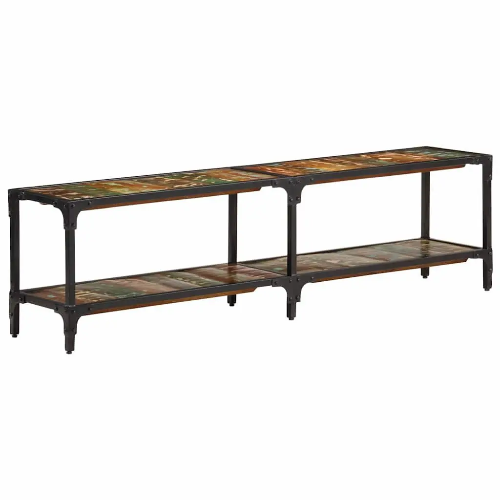 TV Cabinet Living Room 150x30x41 cm Solid Reclaimed Wood Vintage Antique Style Unit Storage