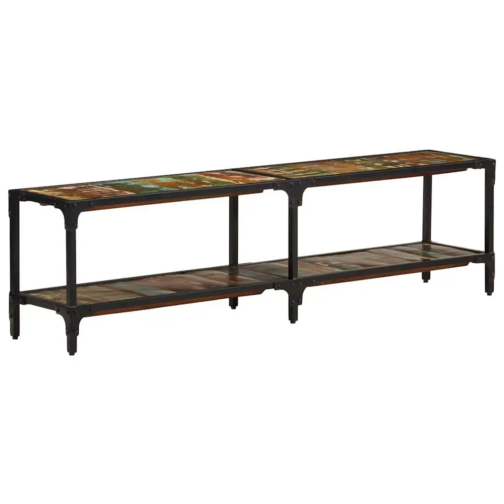 TV Cabinet Living Room 150x30x41 cm Solid Reclaimed Wood Vintage Antique Style Unit Storage