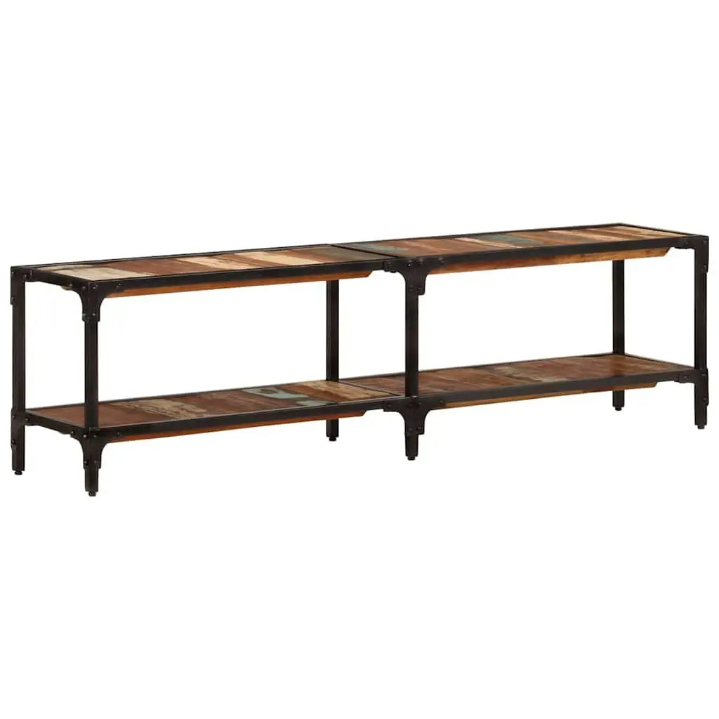 TV Cabinet Living Room 150x30x41 cm Solid Reclaimed Wood Vintage Antique Style Unit Storage
