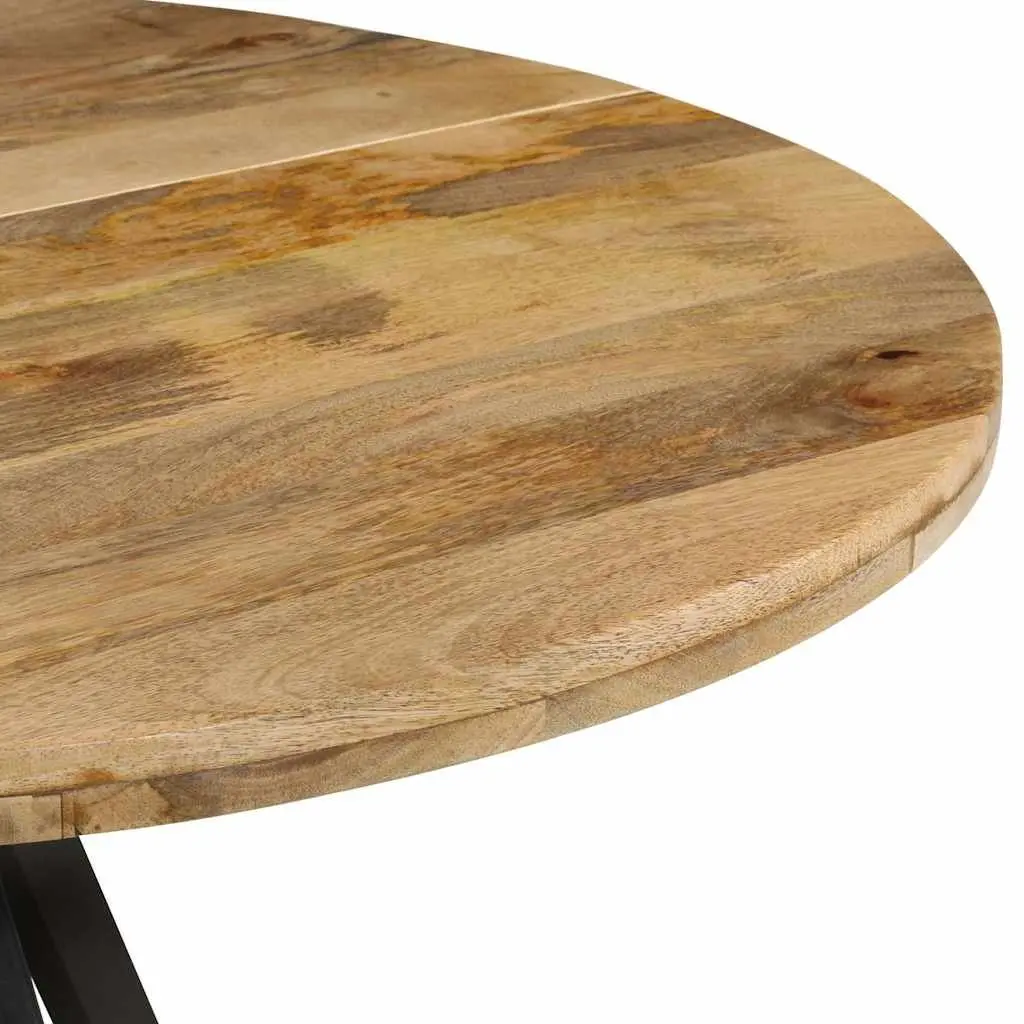 Dining Table 110x75cm Solid Wood Mango Kitchen Room Furniture Brown