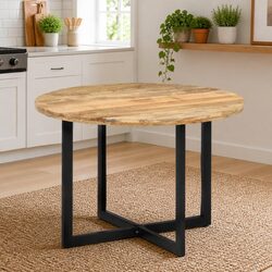 Dining Table 110x75 cm - Brown Solid Mango Wood