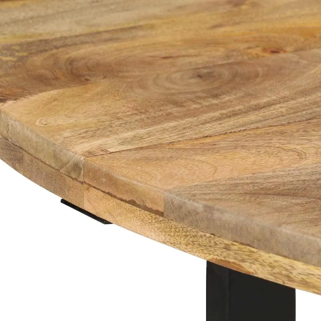 Dining Table 110x75 cm Brown Solid Wood Mango Kitchen Room Furniture Sturdy