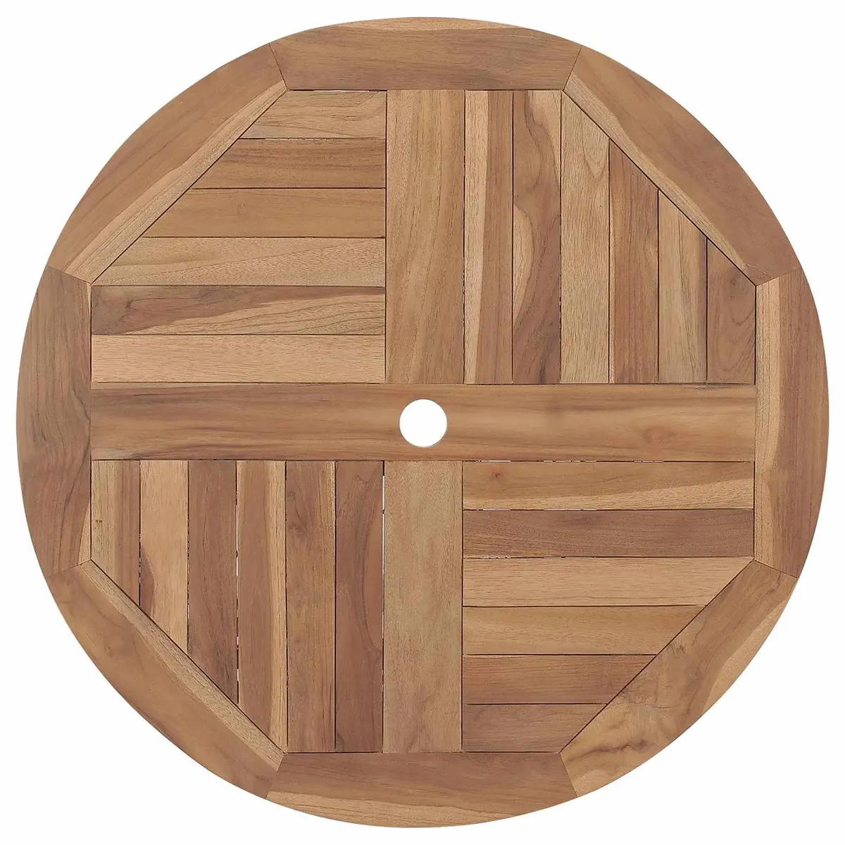 Garden Dining Set Outdoor Use 3 Piece Brown Acacia Wood Table Chairs Armrest