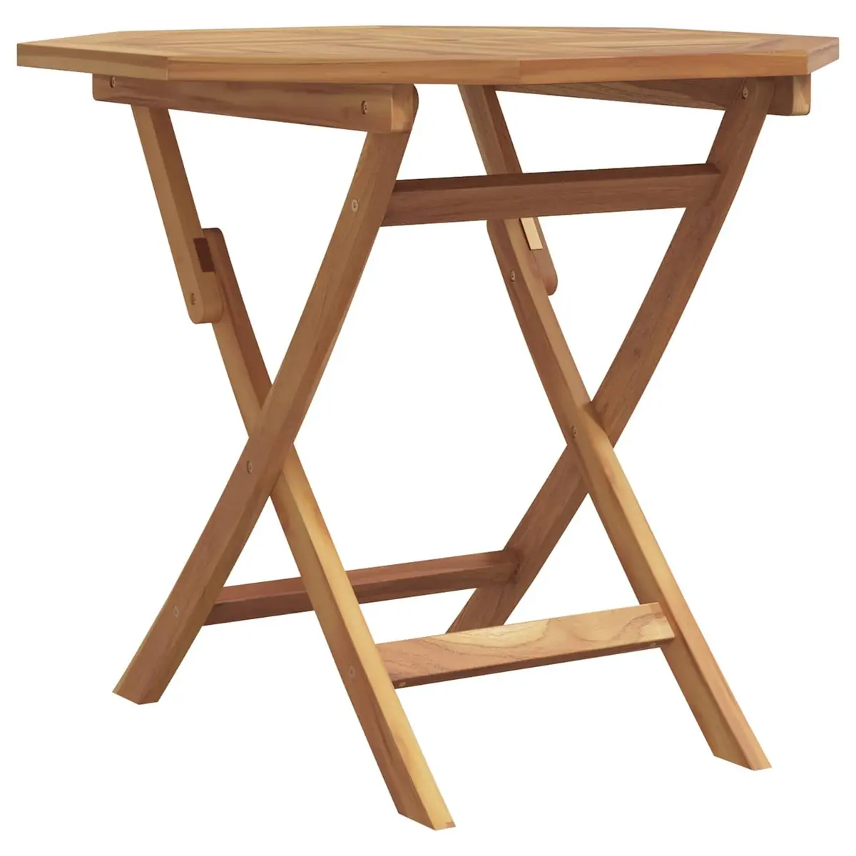 Dining Set 3 Pieces Modern Outdoor Furniture Solid Acacia Wood for Terrace Garden Brown