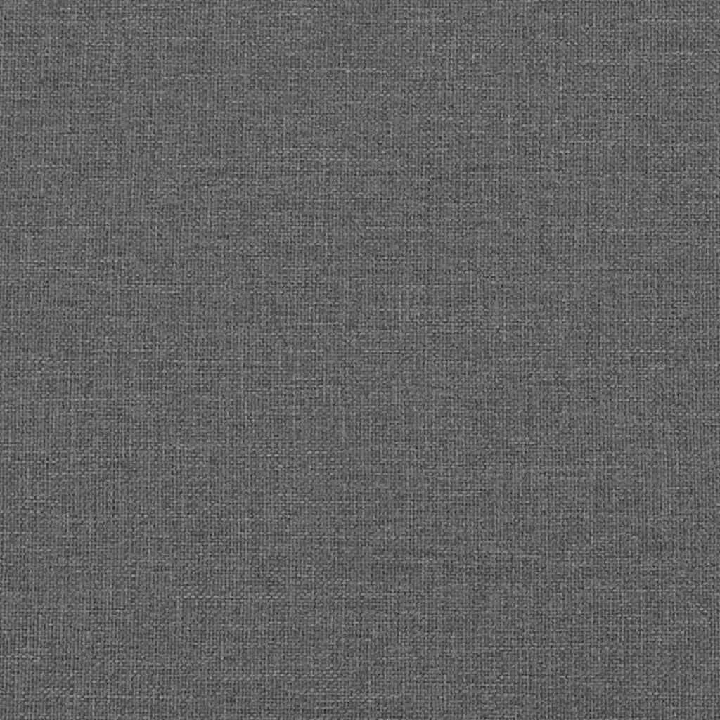 Dark Grey Bed Frame with Headboard 180 x 200 cm