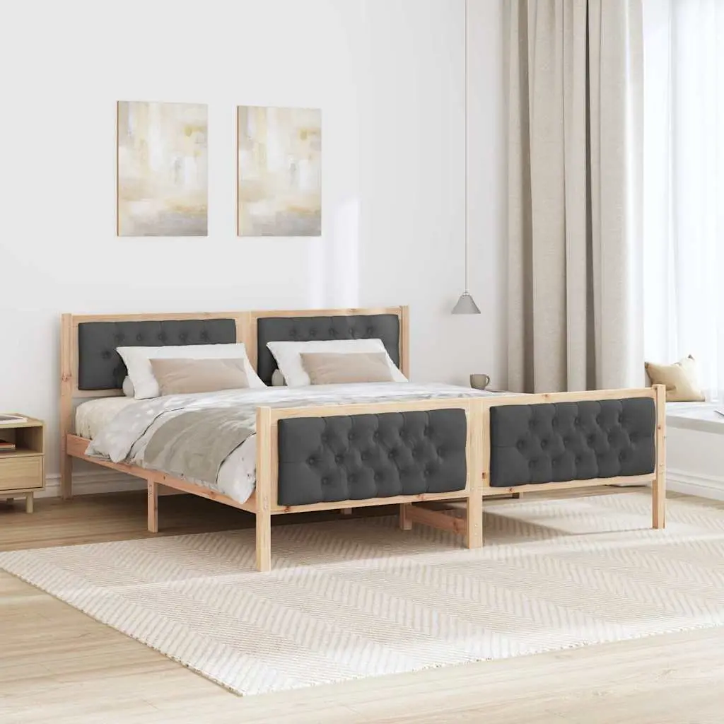 Bed Frame with Headboard 180 x 200 cm
