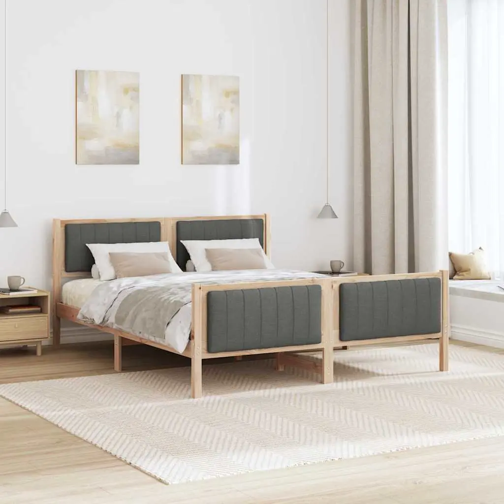 Solid Pine Wood Bed Frame 150x200cm