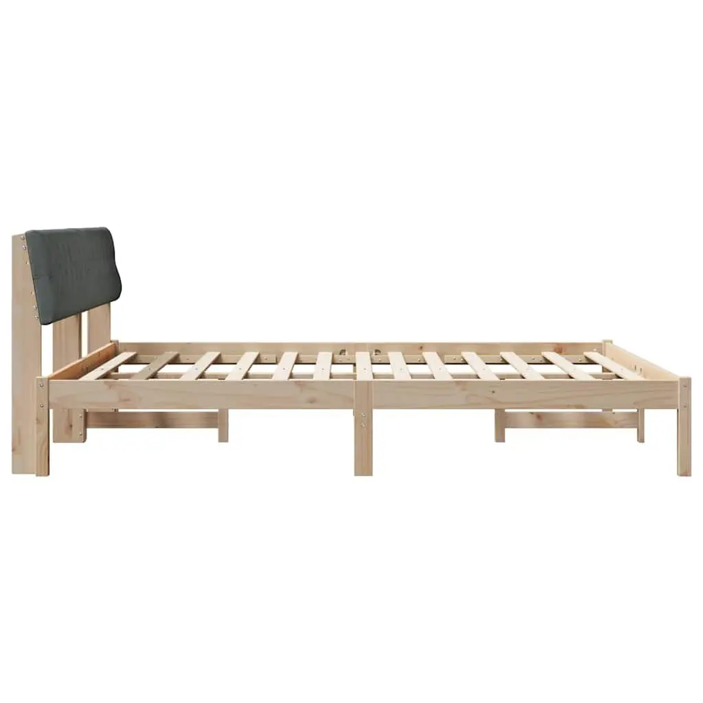 Solid Pine Wood Platform Bed Frame 180 x 200 cm