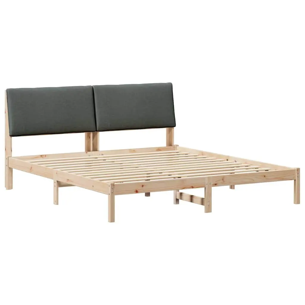 Bed Frame 180 x 200 cm in Solid Pine Wood with Headboard