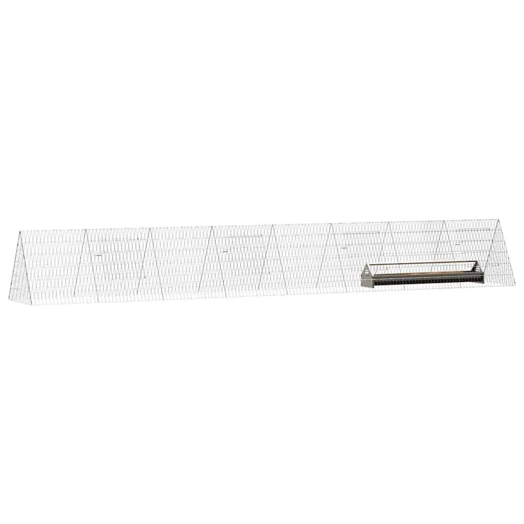 Chicken Cage Outdoor 430 x 55 x 55 cm Galvanised Steel