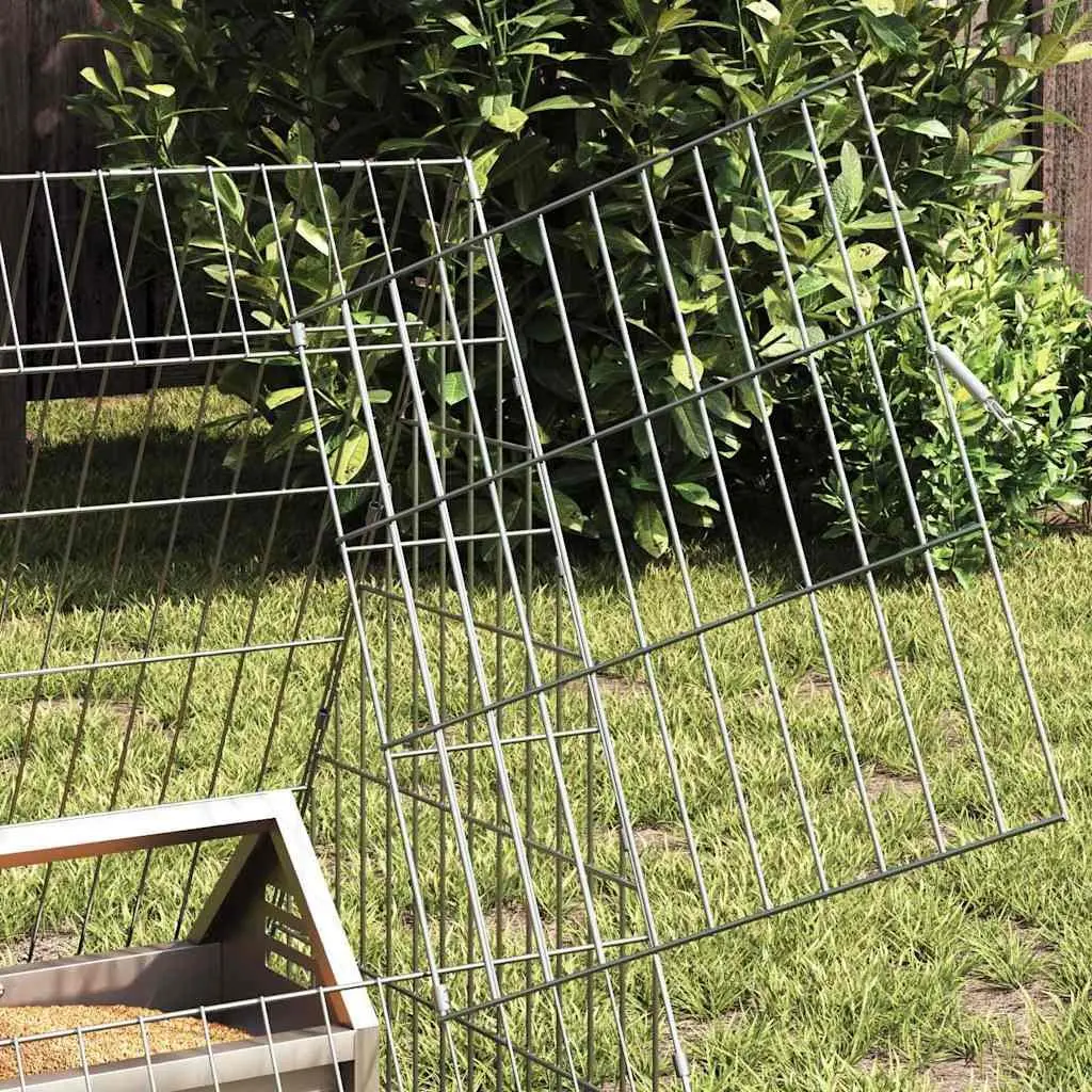 Chicken Cage Outdoor 430 x 55 x 55 cm Galvanised Steel