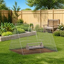 Specifications of the Chicken Cage 110x100x85cm in Silver