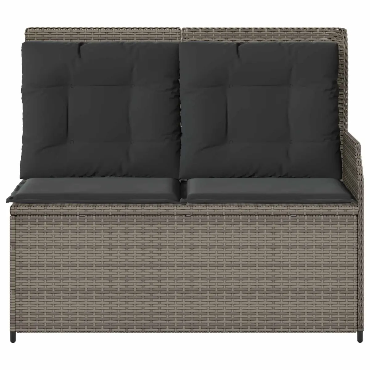 Garden Bench Outdoor Use Grey Reclining Seating