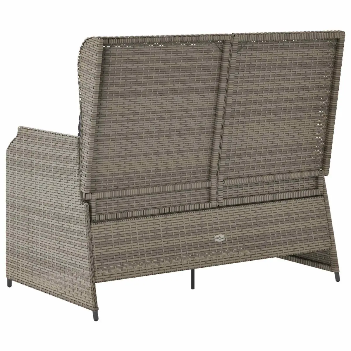 Garden Bench Outdoor Use Grey Reclining Seating