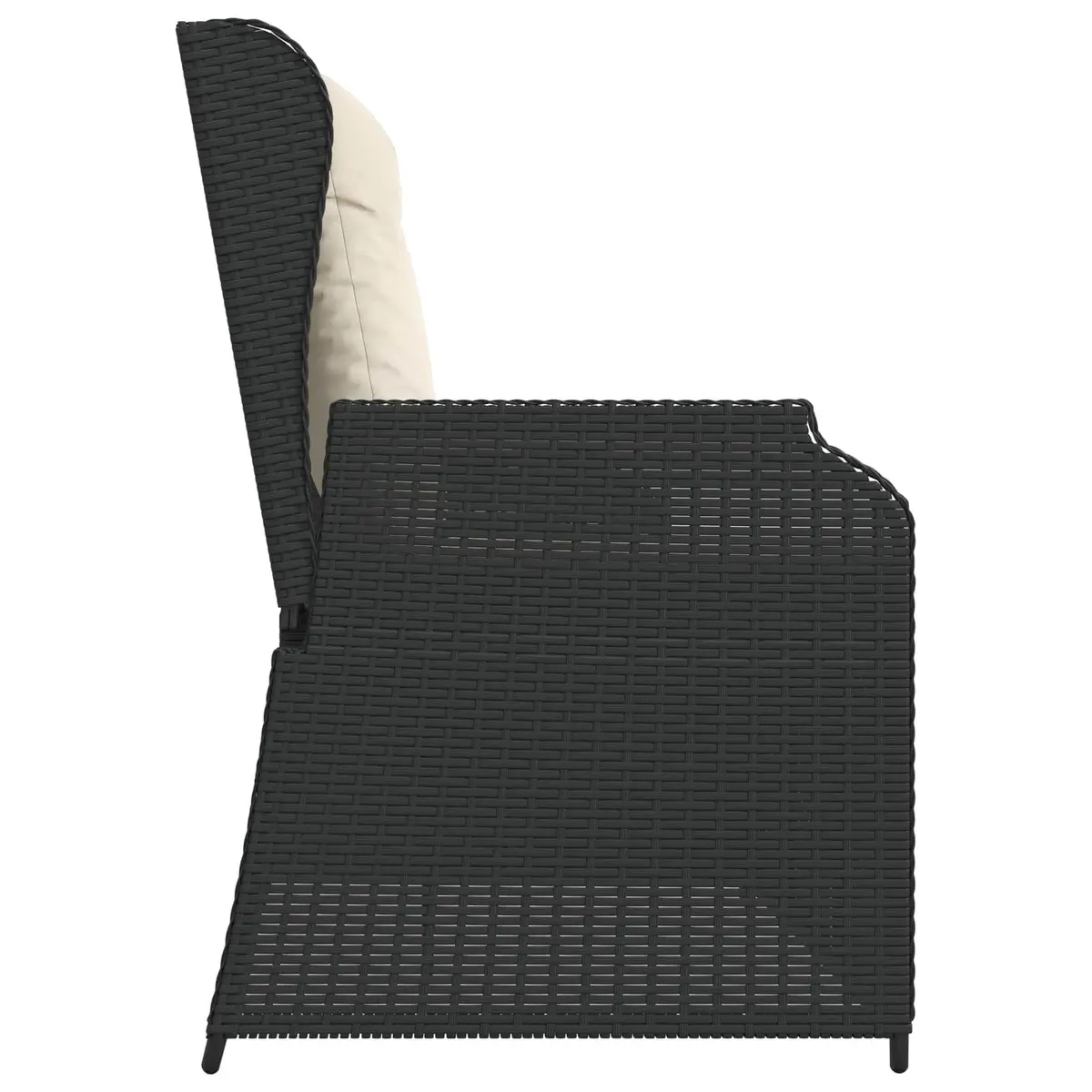 Reclining Garden Bench with Adjustable Multi-Position Backrest