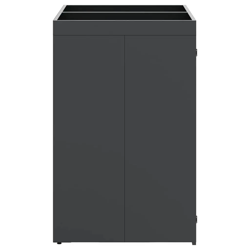 Wheelie Bin Storage Enclosure for Garden Outdoor 2 Bins Anthracite