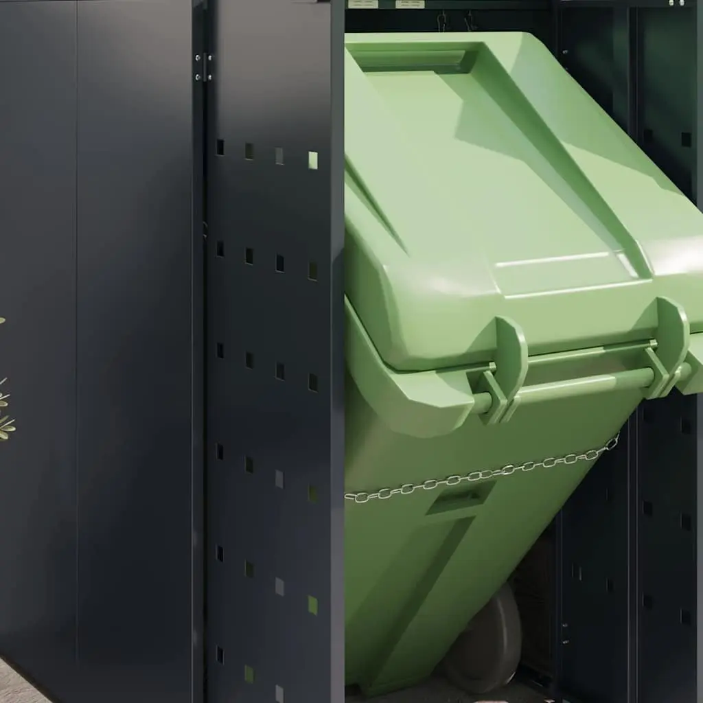 Wheelie Bin Storage Enclosure Outdoor Garden Planter Roof 3 Bins