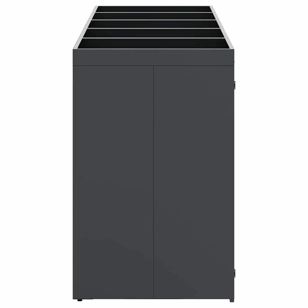 Wheelie Bin Storage Unit Outdoor Garden Anthracite 5 Bins