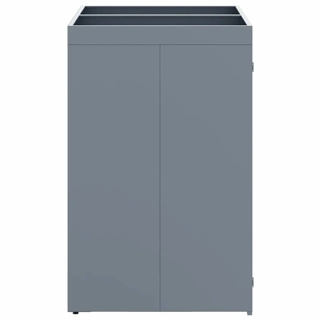 Wheelie Bin Storage for 2 Bins Outdoor Light Grey Garden Waste Container