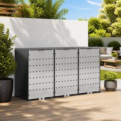 3-Bin Wheelie Bin Storage Shed Specifications