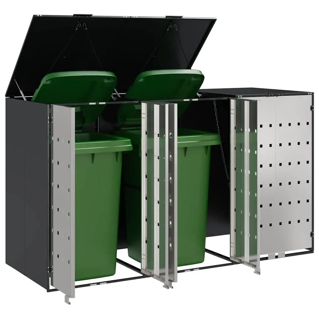 Wheelie Bin Storage Shed for Outdoor Garden 3 Bins