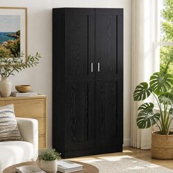 Engineered Wood Book Cabinet: Dimensions 82.5 x 30.5 x 185 cm