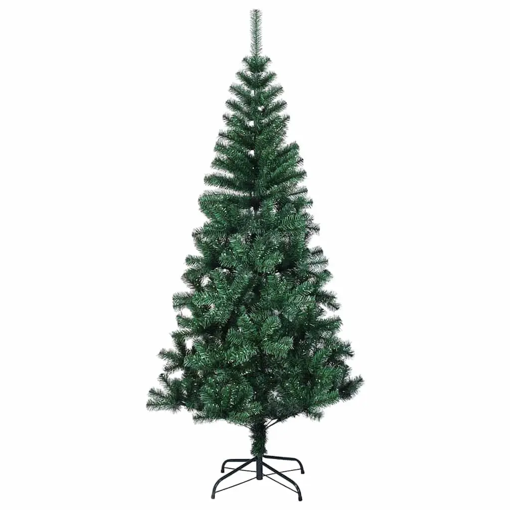 Pre-lit Artificial Christmas Tree 210cm Green Cone LED Lights for Indoor and Outdoor Use