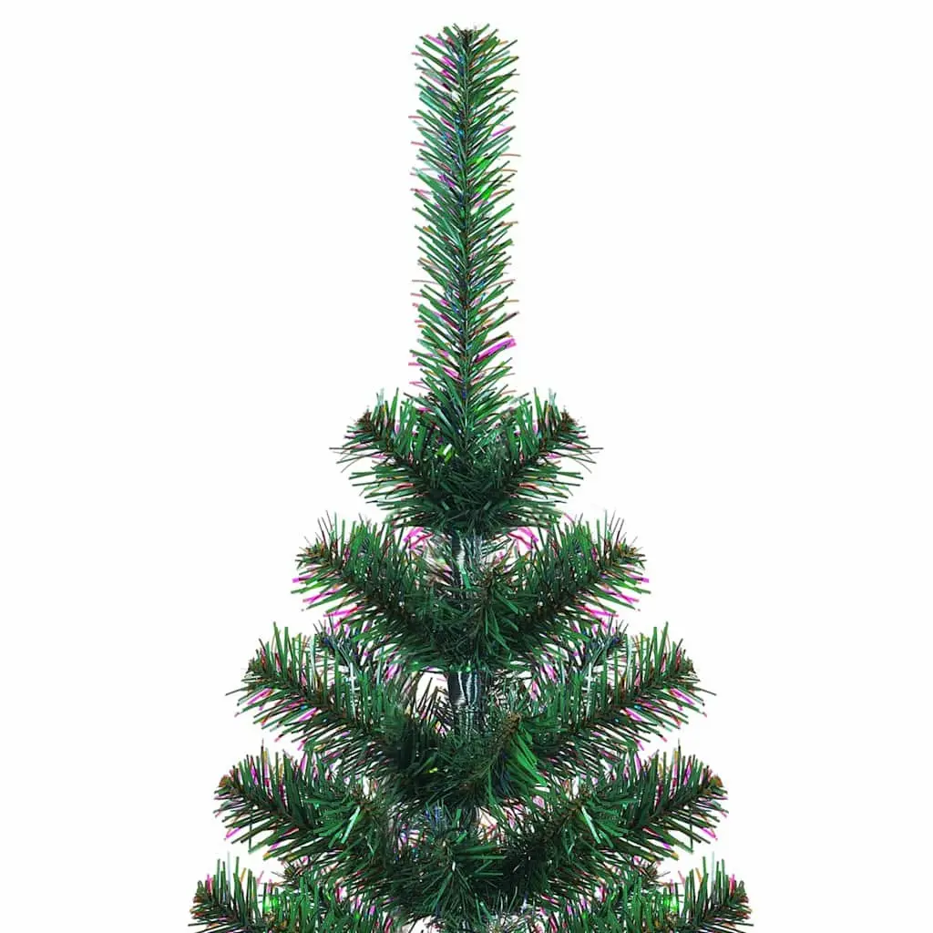 Pre-lit Artificial Christmas Tree 210cm Green Cone LED Lights for Indoor and Outdoor Use