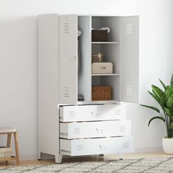 Metal Wardrobe Cabinet Specifications - 90x50x180 cm