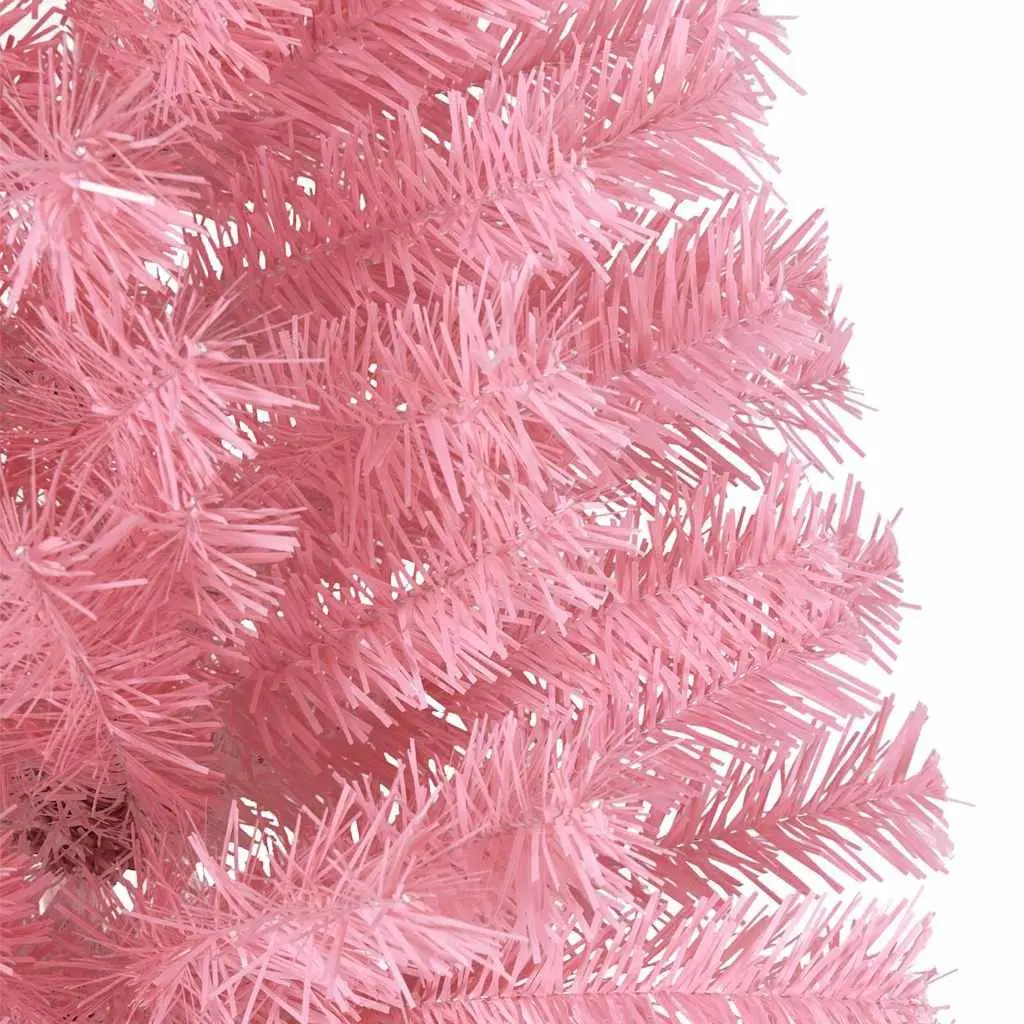 210cm Artificial Pre-lit Pink Tree