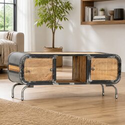 Dimensions 110x30x42 cm TV Cabinet in Solid Wood