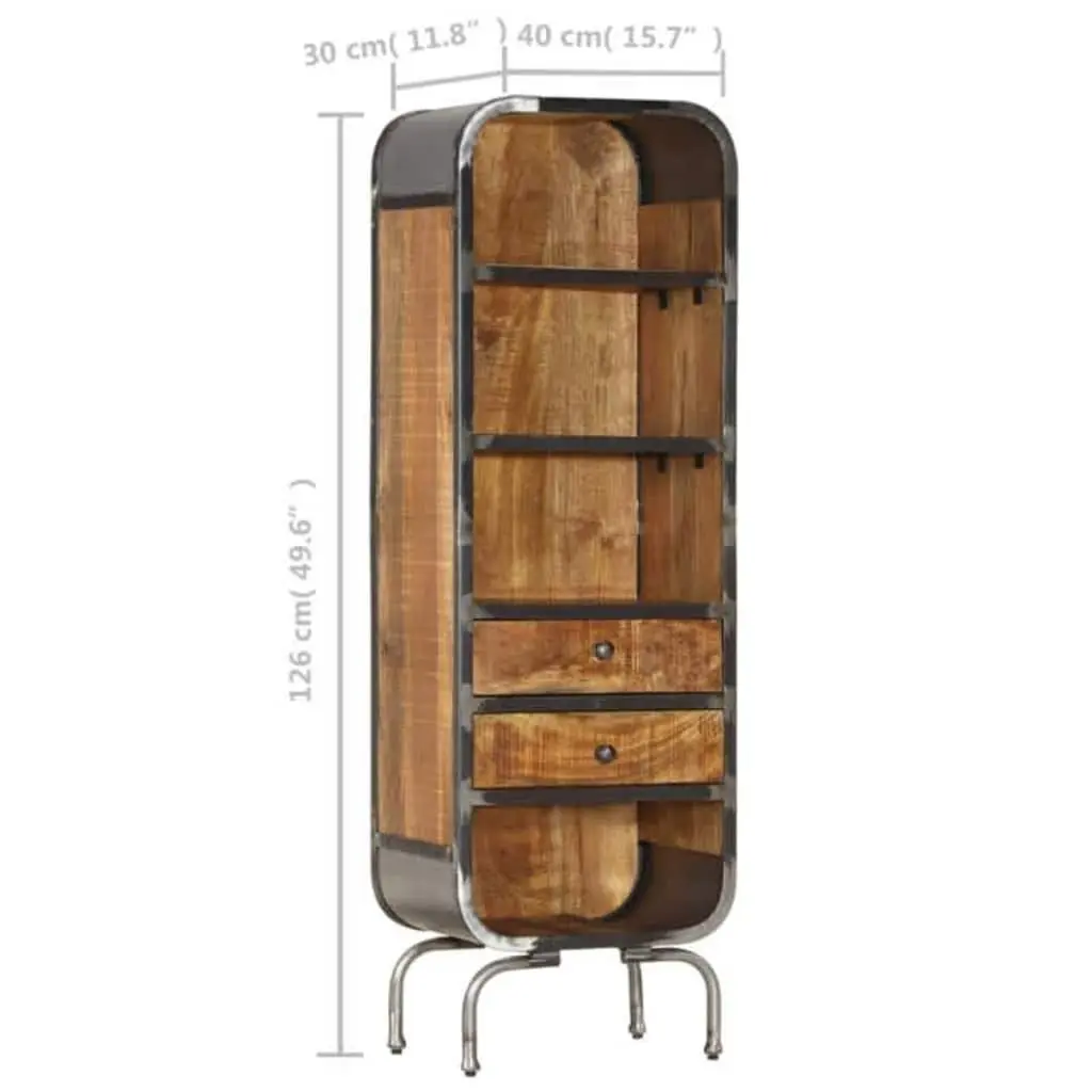 Solid Wood Highboard Storage Cabinet