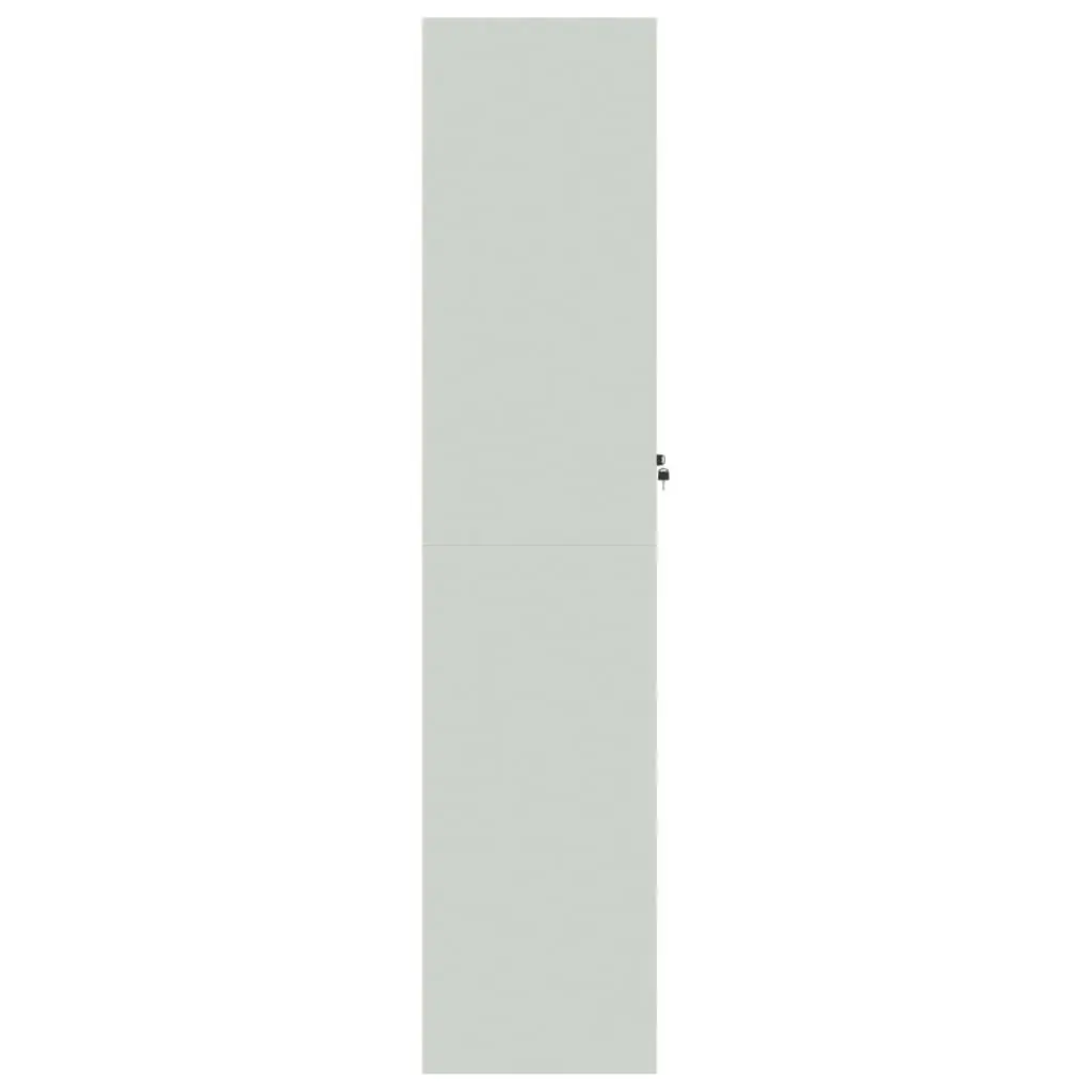 File Cabinet Grey Steel Office Storage Cupboard 90 x 40 x 180 cm