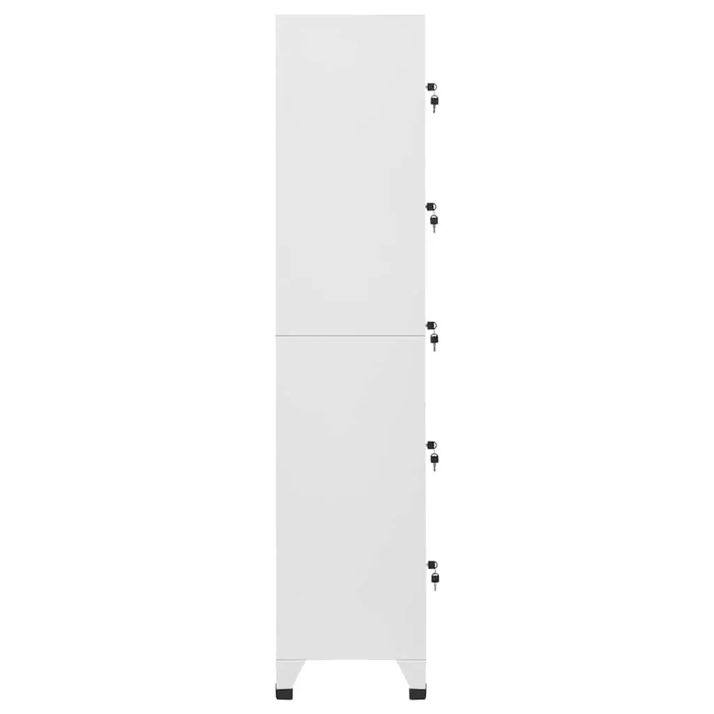 Steel Locker Cabinet Grey Storage Unit for Office School 38W x 40D x 180H cm