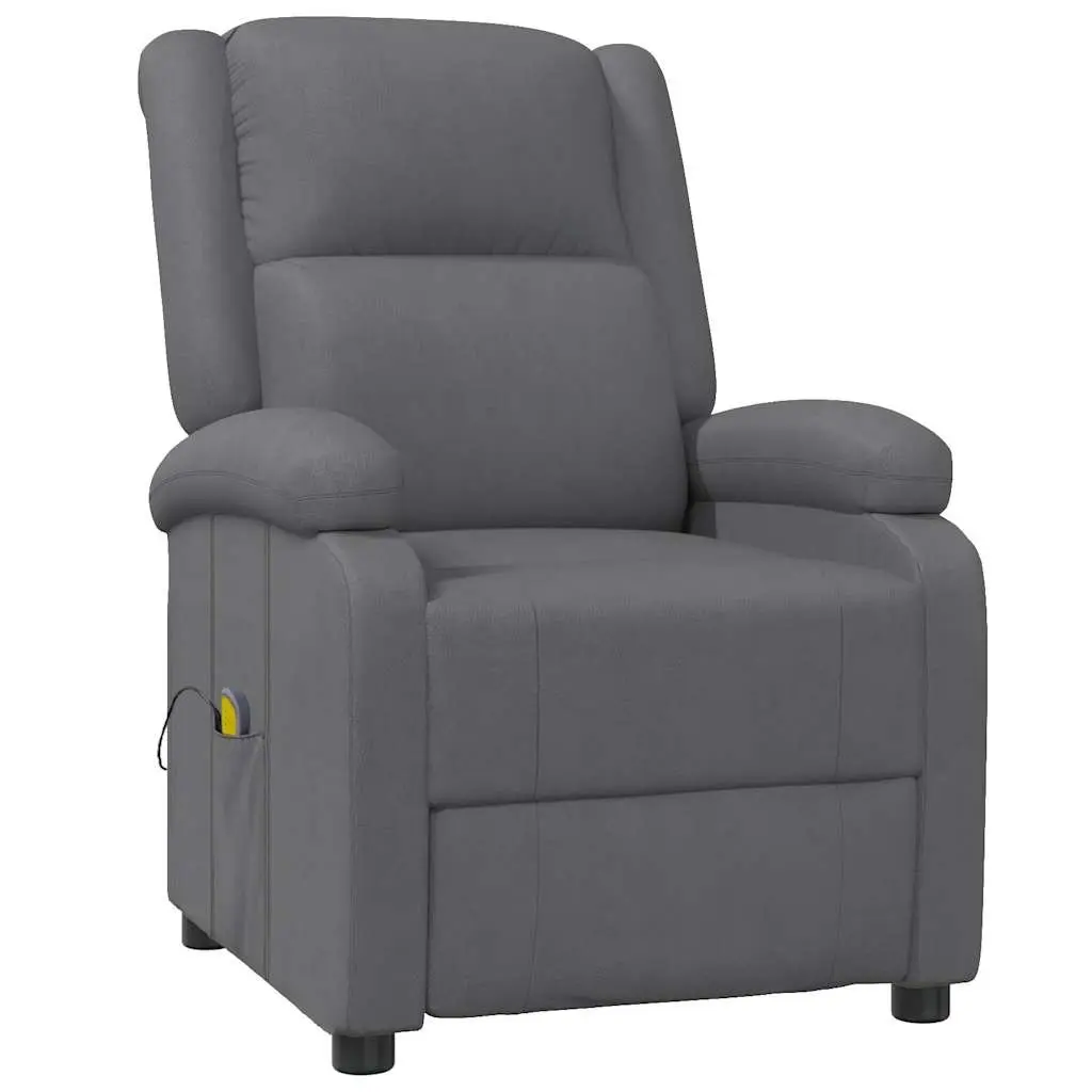 Electric Massage Chair for Relaxation Grey Reclining Manual 3 Positions