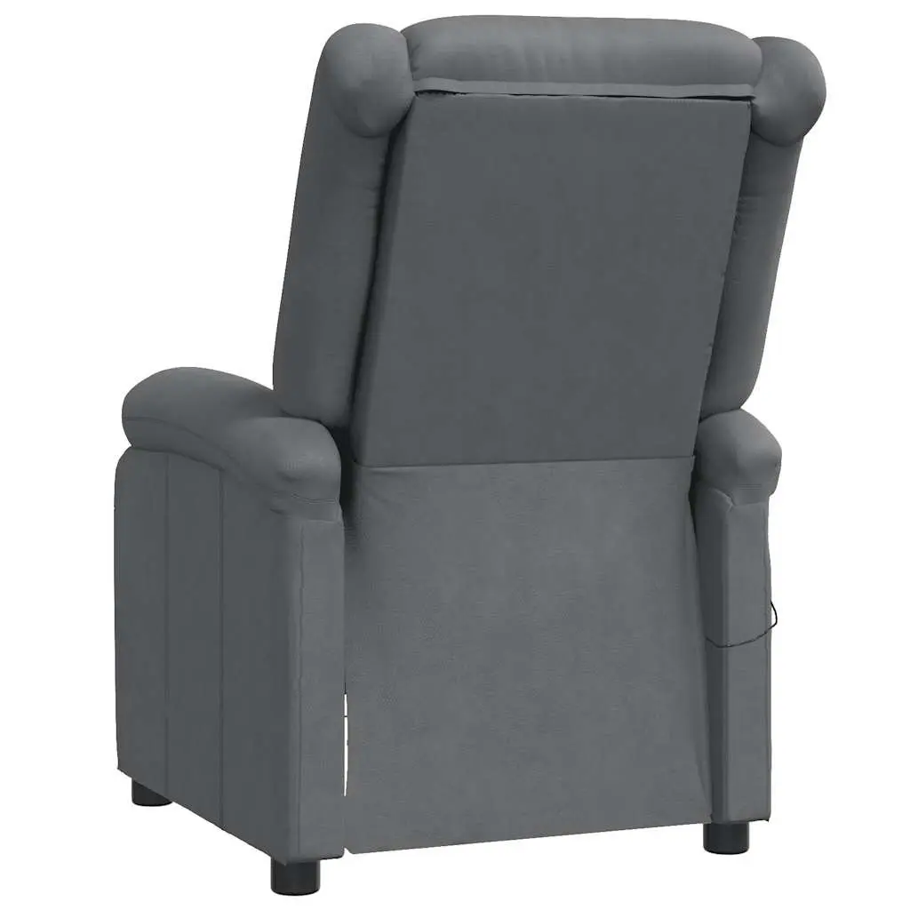 Electric Massage Chair for Relaxation Grey Reclining Manual 3 Positions