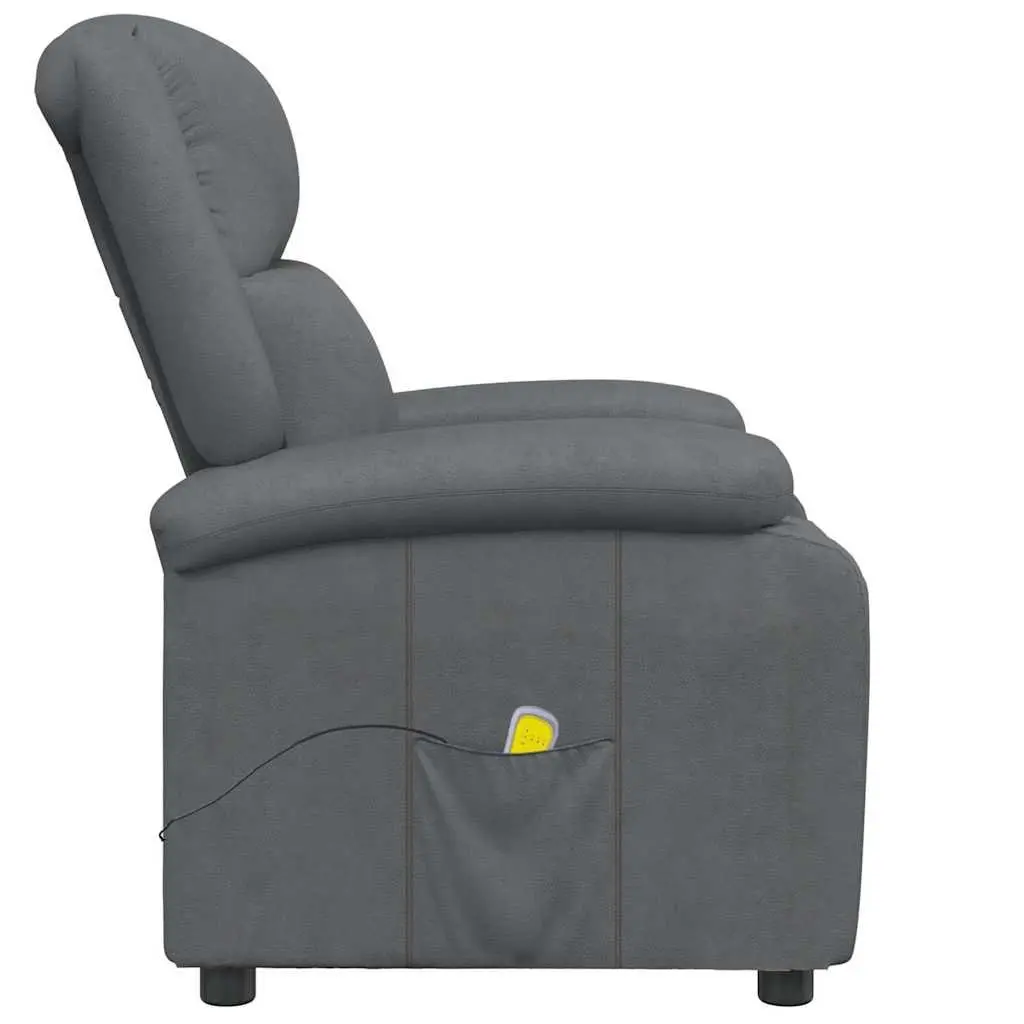 Electric Massage Chair for Relaxation Grey Reclining Manual 3 Positions