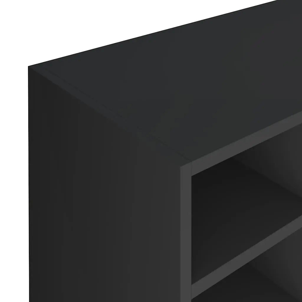 Shoe Rack Organiser Wall Mount 20 Compartments Black Storage Cabinet