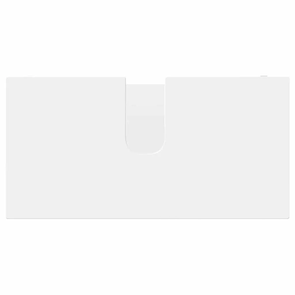 4 Piece Modern Bathroom Set White Storage Cabinets Basin Mirror Vanity