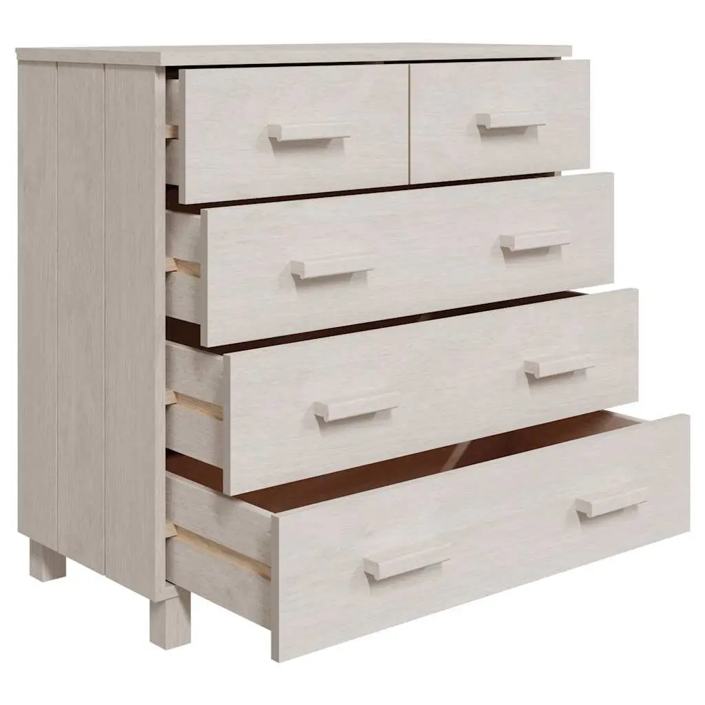 Sideboard Buffet for Living Room Dining Room Hallway 79x40x80 cm Solid Pine Wood Drawer Cabinet