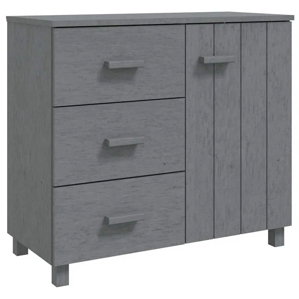 Grey Solid Pinewood Sideboard