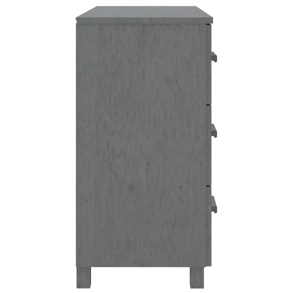 Grey Solid Pinewood Sideboard