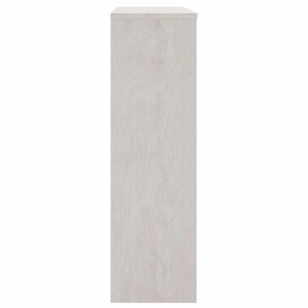 Highboard Top Sideboard Cabinet Storage White Solid Wood Pine 90x30x100cm